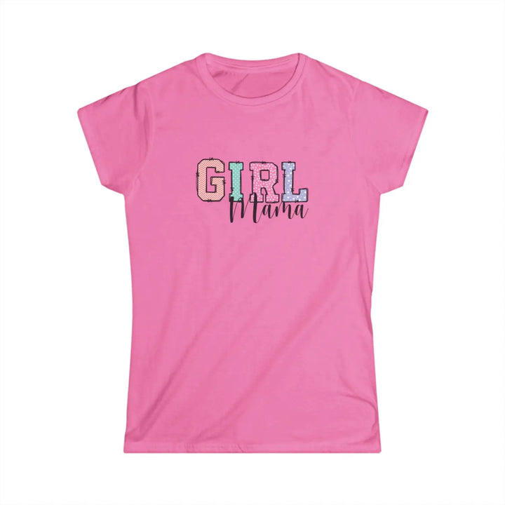 Girl mama women’s softstyle tee colorful graphic mom gift t-shirt proud shirt casual wear family idea life baby shower