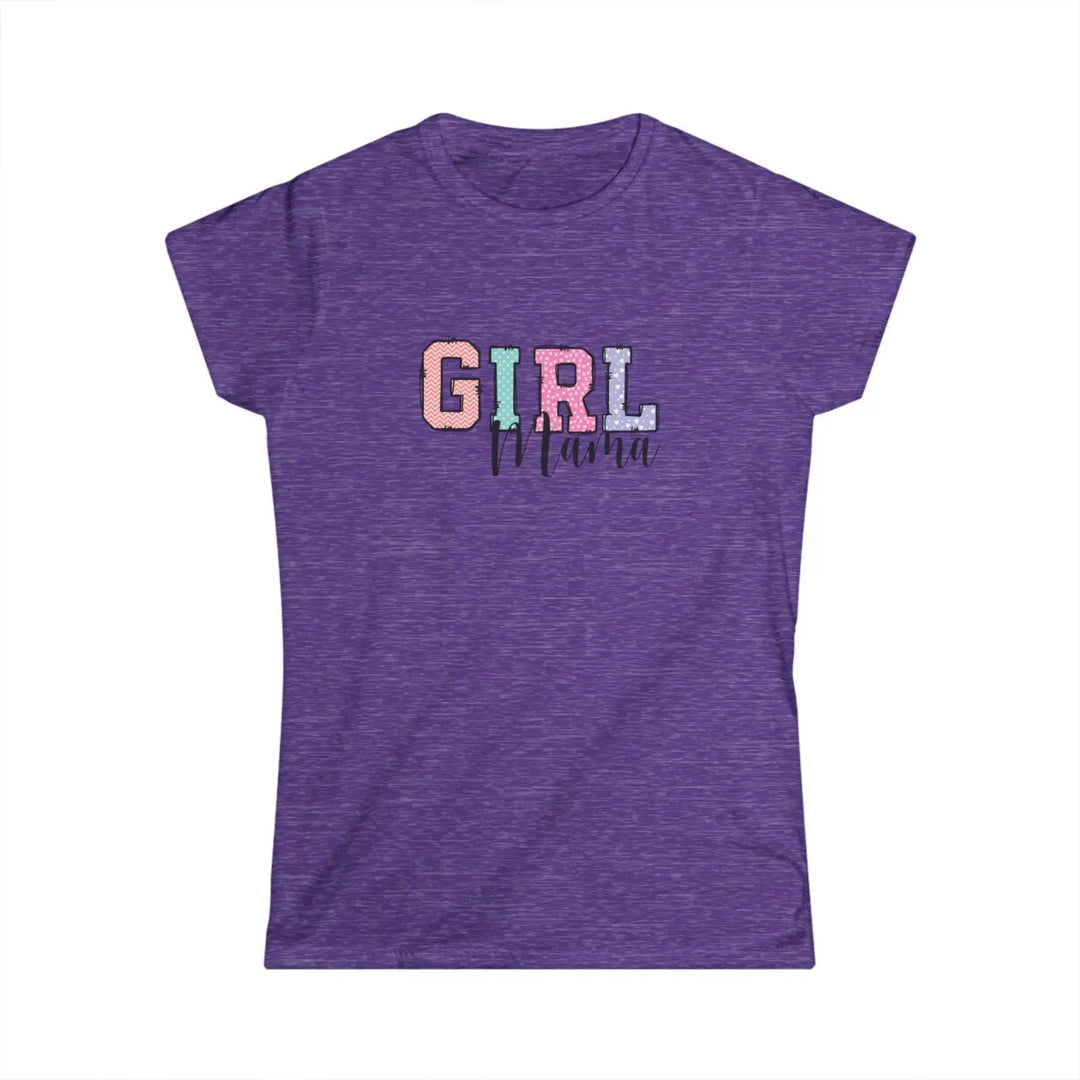 Girl mama women’s softstyle tee colorful graphic mom gift t-shirt proud shirt casual wear family idea life baby shower
