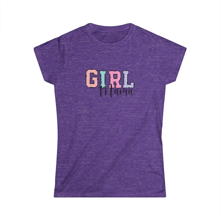 Girl mama women’s softstyle tee colorful graphic mom gift t-shirt proud shirt casual wear family idea life baby shower