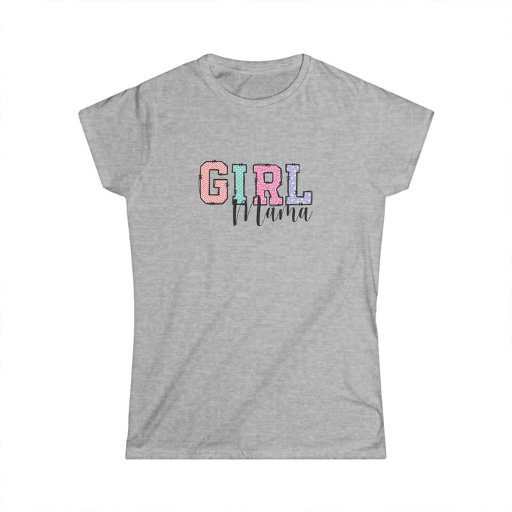Girl mama women’s softstyle tee colorful graphic mom gift t-shirt proud shirt casual wear family idea life baby shower