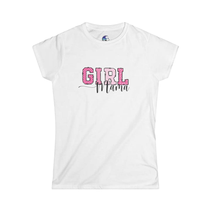 Girl mama women’s tee cute mommy graphict-shirt proud mom shirt casual wear matching family idea pink baby shower gift