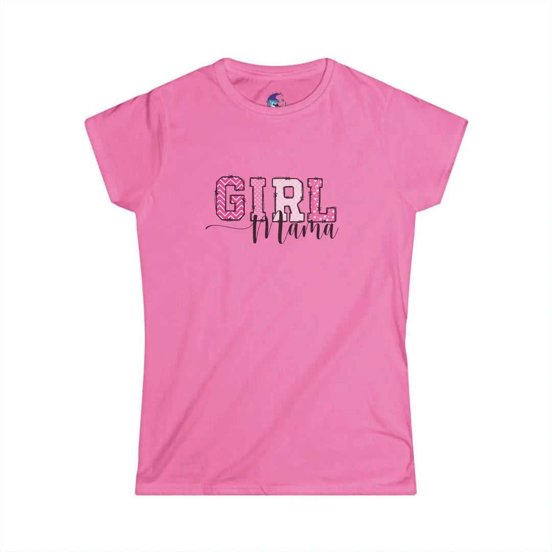 Girl mama women’s tee cute mommy graphict-shirt proud mom shirt casual wear matching family idea pink baby shower gift