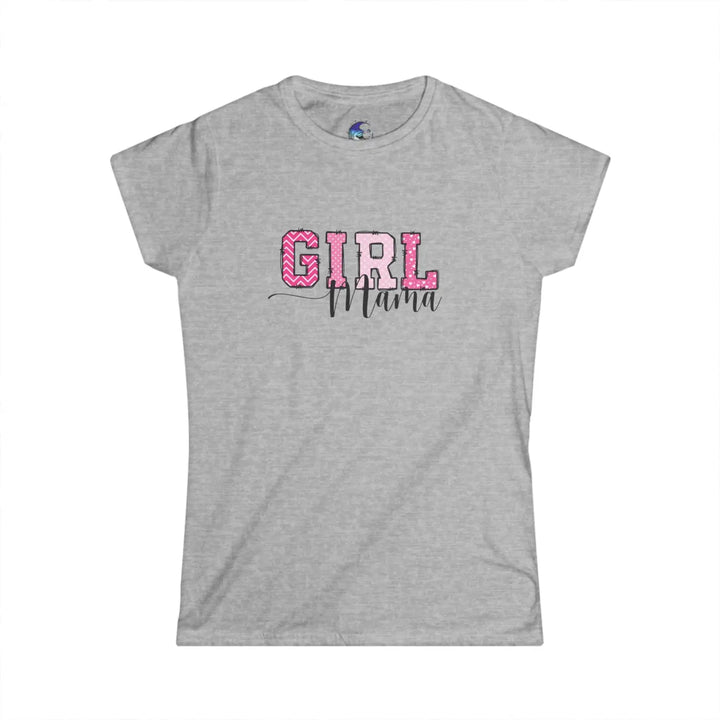 Girl mama women’s tee cute mommy graphict-shirt proud mom shirt casual wear matching family idea pink baby shower gift