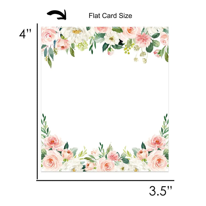 Graceful Greenery Wedding Place Cards (25-Pack) - Paper Clever Party