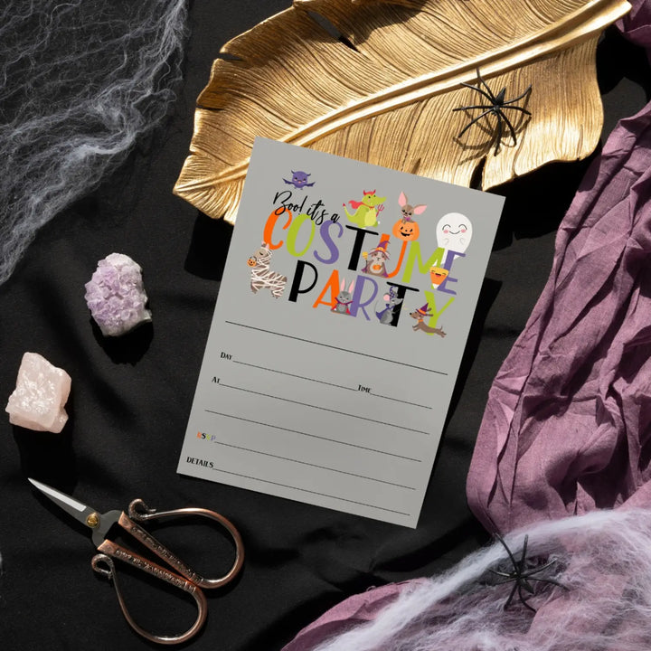 Halloween Costume Party Invites - 25ct, Spooky Fun, 5x7 - Paper Clever Party