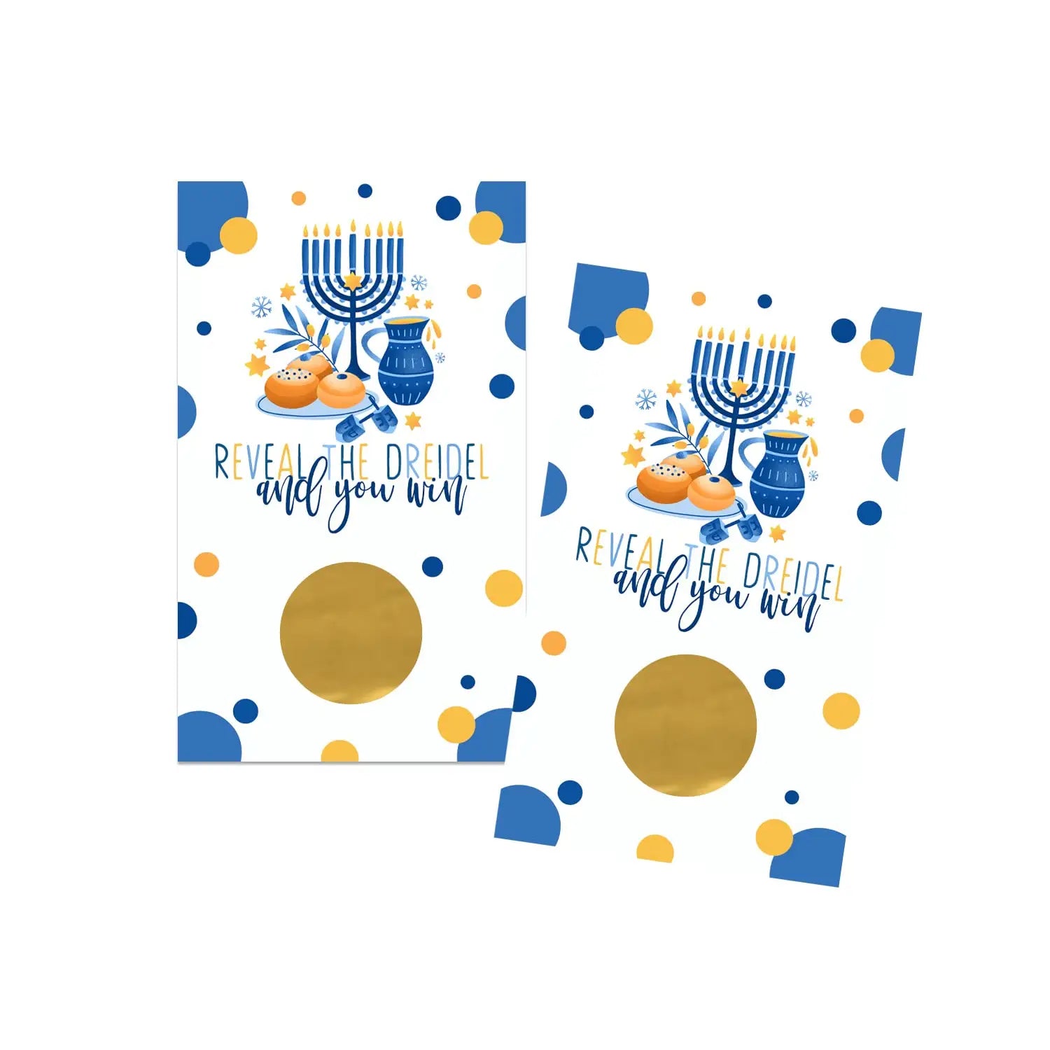 Hannukah scratch off game cards 30 pack - party games