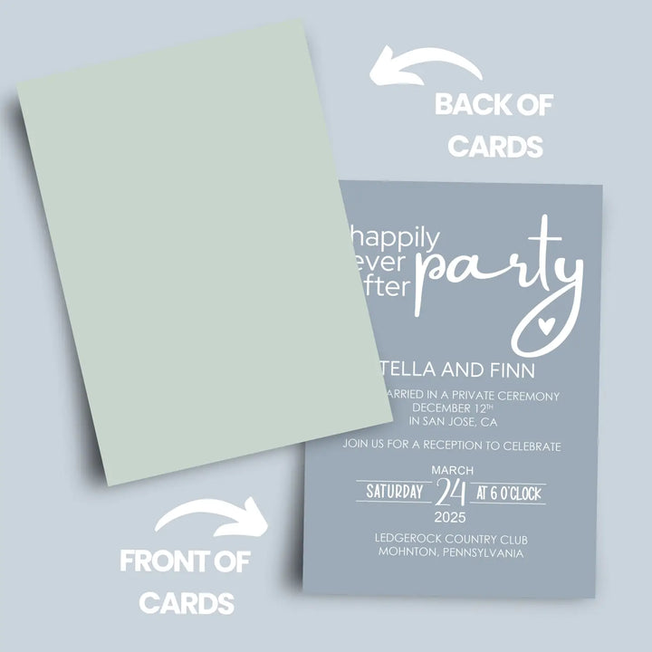 Happily ever after invitations for wedding reception the spring collection