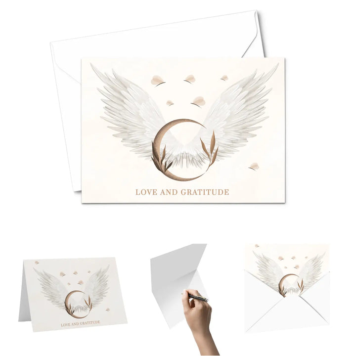 Heaven Sent Themed Thank You Cards with Envelopes (25 Pack) All Occasion Notecards - Paper Clever Party