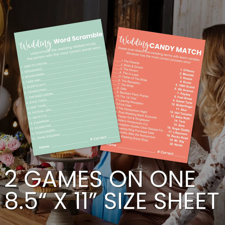 Himalayan bridal shower game bundle - instant download wedding games word song trivia candy matching guess the flowers