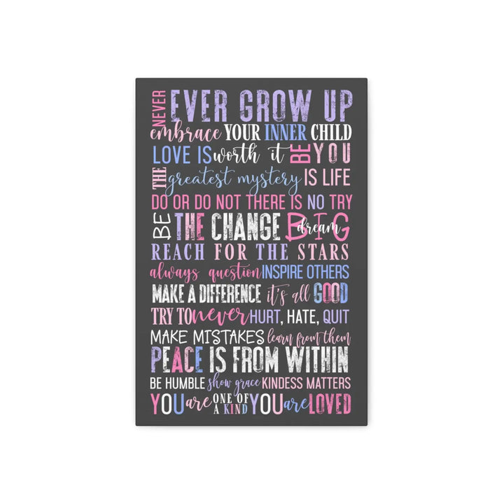 Inspirational Laughy Wall Canvas Art - Uplifting Quotes - Paper Clever Party