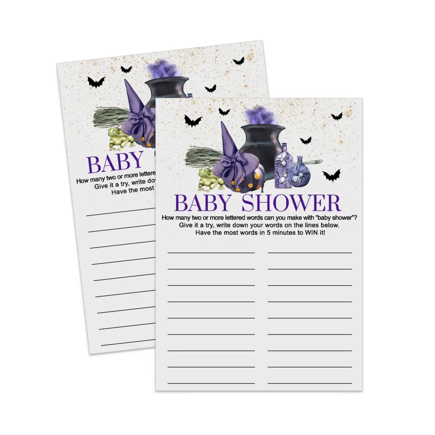 Interactive ’a baby is brewing’ shower game - printable pdf - party games