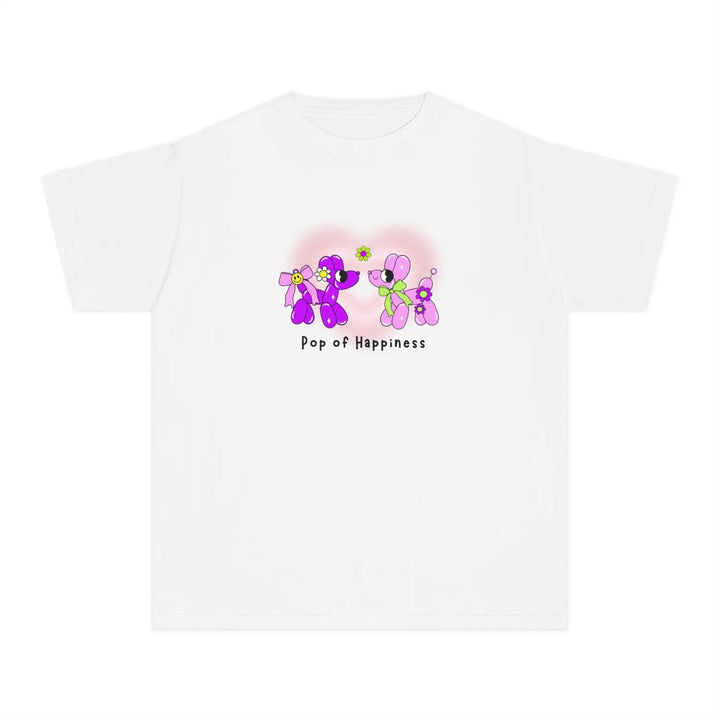 Kids graphic tee - pop of happiness colorful t-shirt cute back to school apparel birthday gift joyful shirt youth