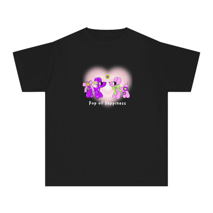 Kids graphic tee - pop of happiness colorful t-shirt cute back to school apparel birthday gift joyful shirt youth