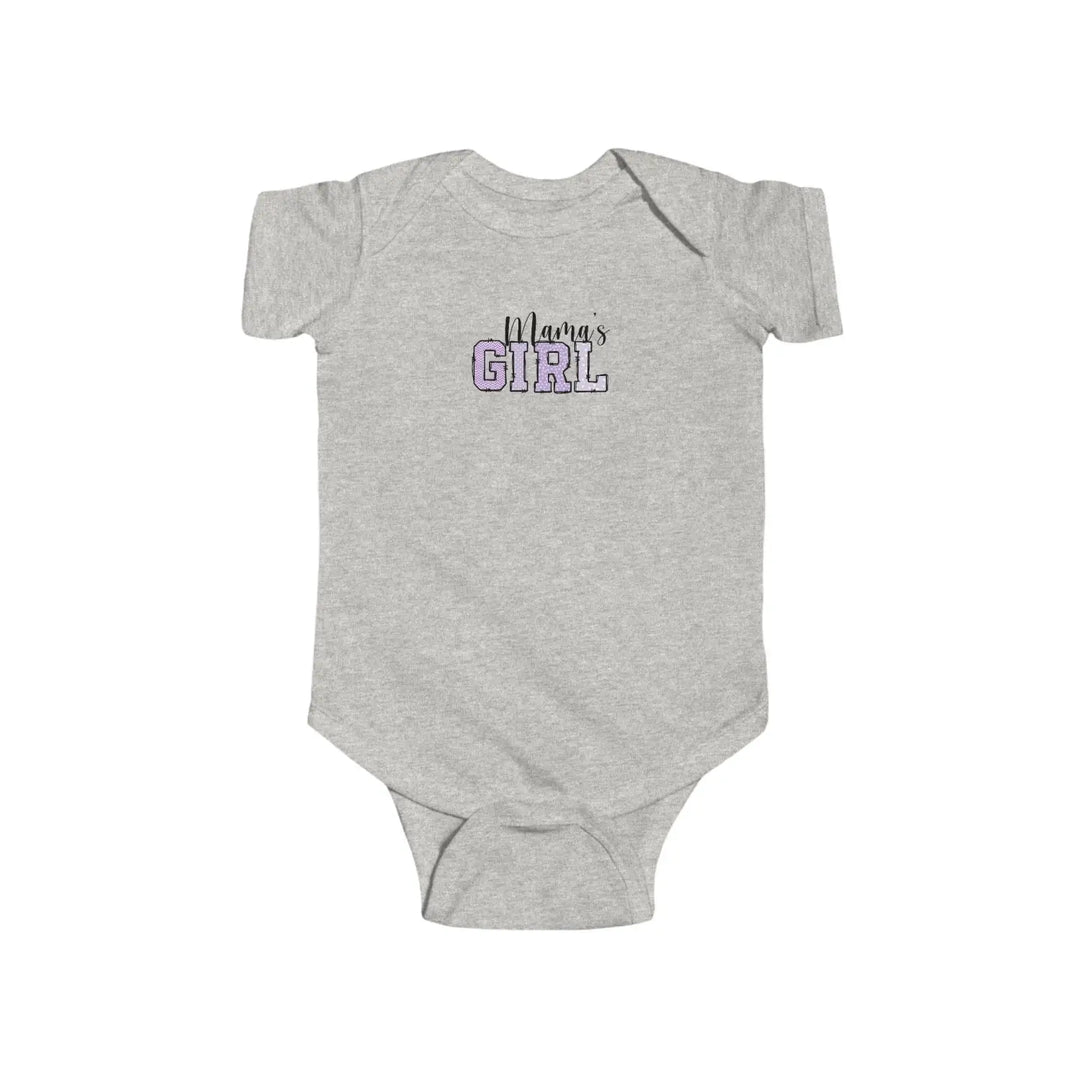 Lilac baby bodysuit with mama’s girl design infant clothing for shower gifts birthdays newborn parents gift mommy