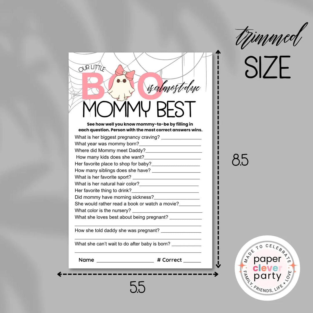 Our little boo baby shower games bundle – instant download printable activities halloween coed celebration fun &