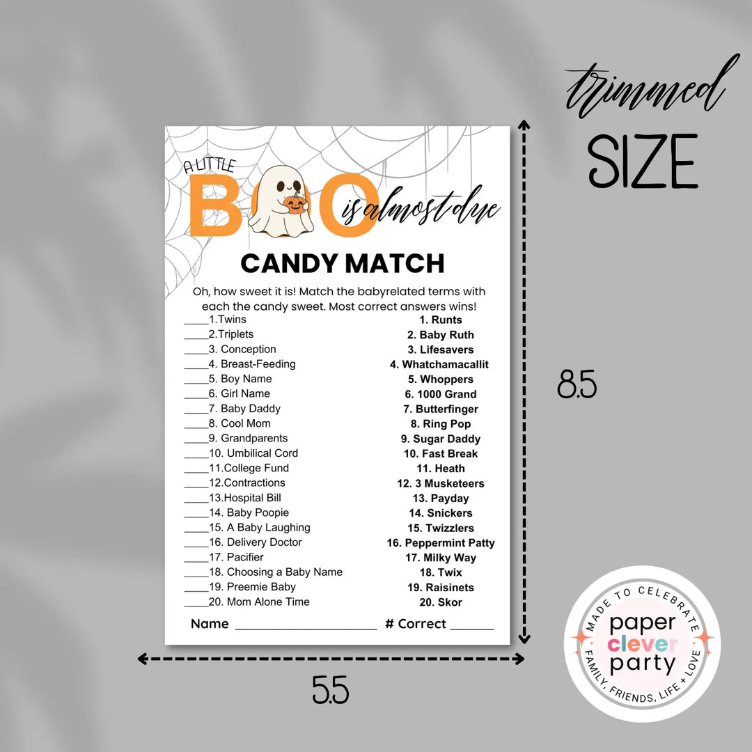 A little boo baby shower games bundle – instant download printable activities halloween gender reveal & coed