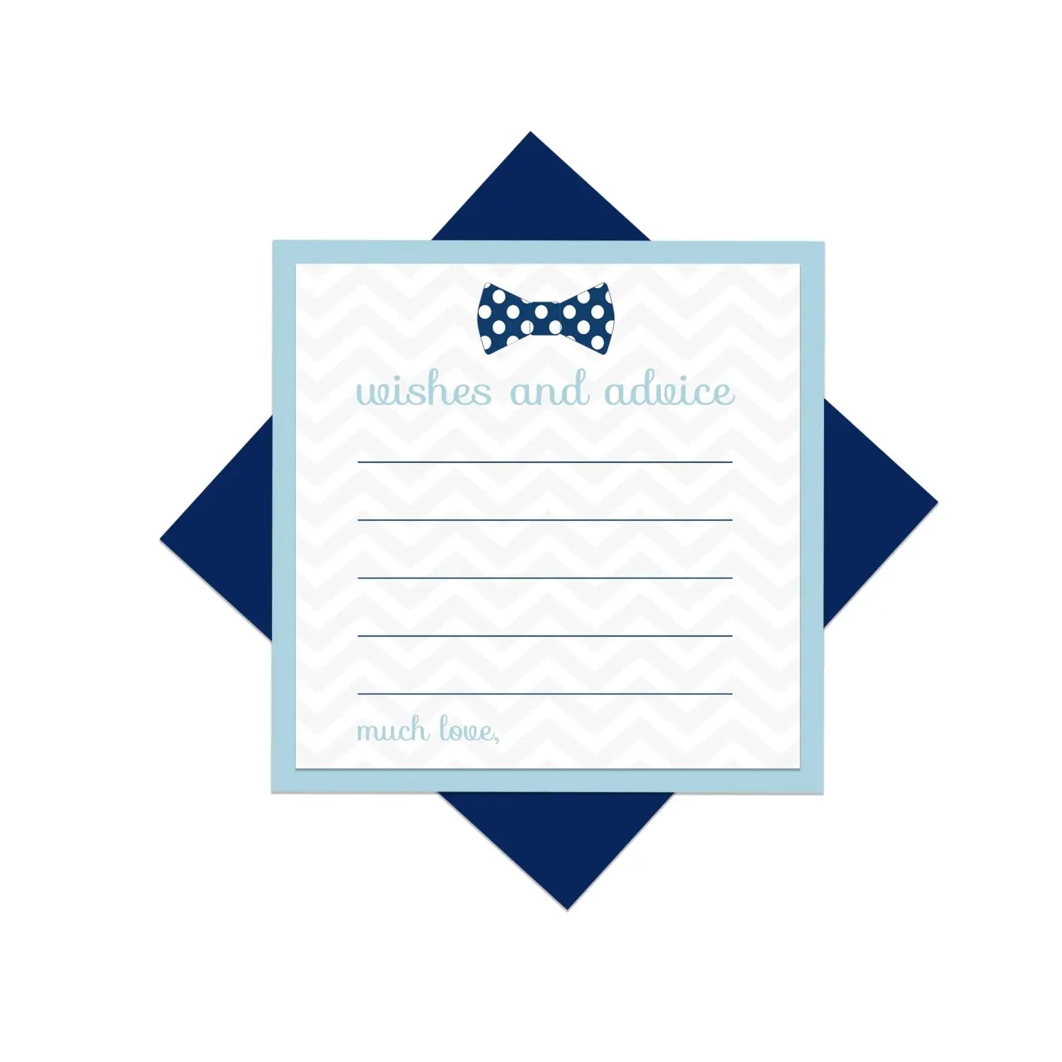 Little man bow tie advice cards - office product