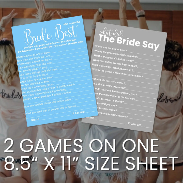 Luna moon bridal shower game bundle - instant download of 4 fun wedding games for a celestial celebration - party
