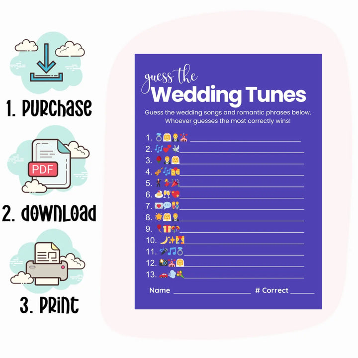 Luna moon bridal shower game bundle - instant download of 4 fun wedding games with answer keys - party