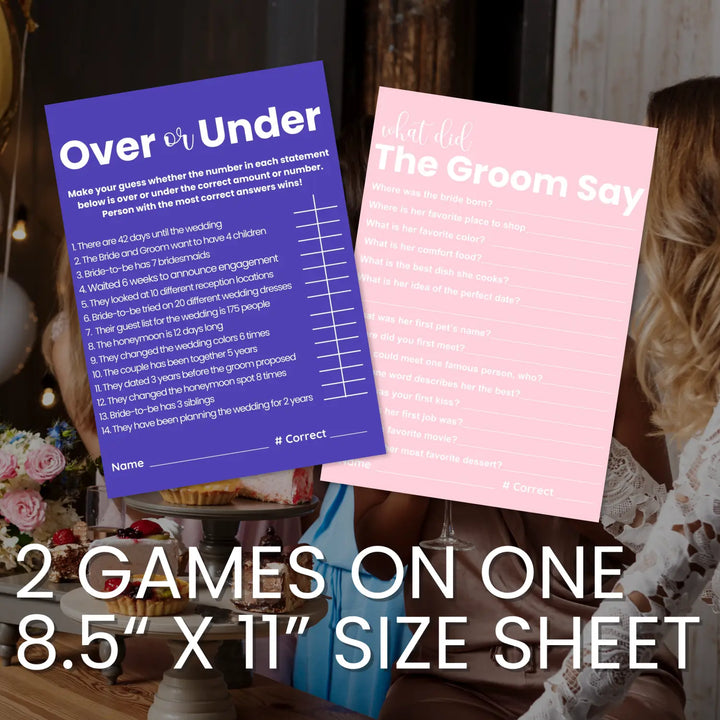 Luna moon bridal shower game bundle - instant download of 4 fun wedding games for a celestial celebration - party