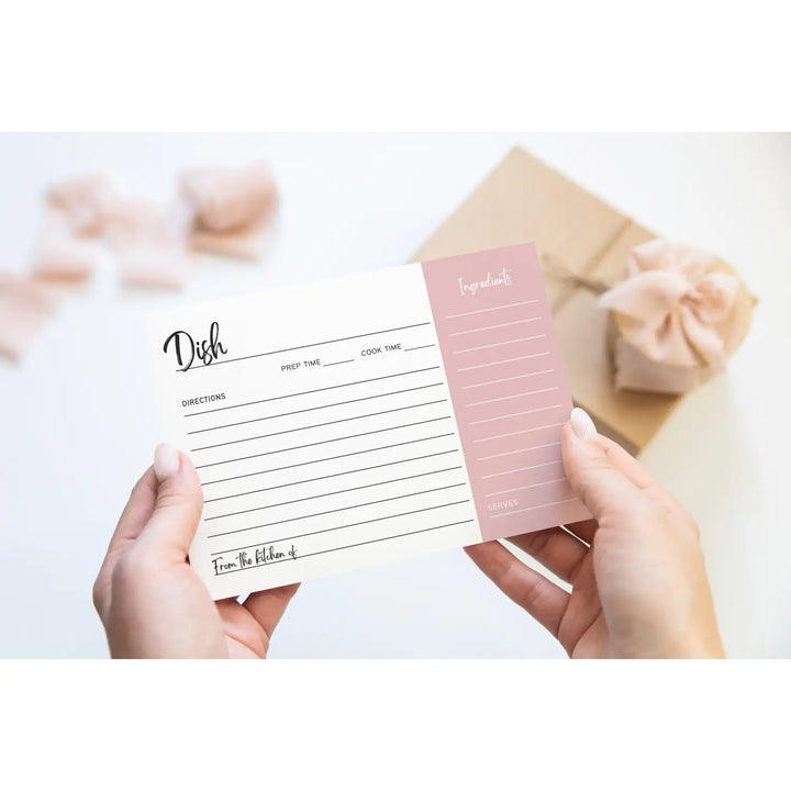 Majesty Pink Recipe Cards - Perfect for Special Occasions - 4x6, 25 Pack - Paper Clever Party