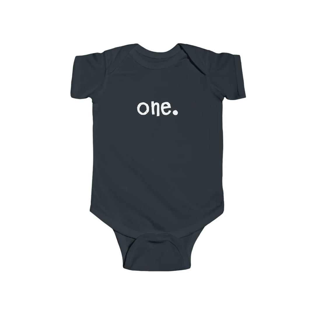 Minimalist baby bodysuit cute one year old gift infants outfit shower toddler birthday unisex clothes black and white