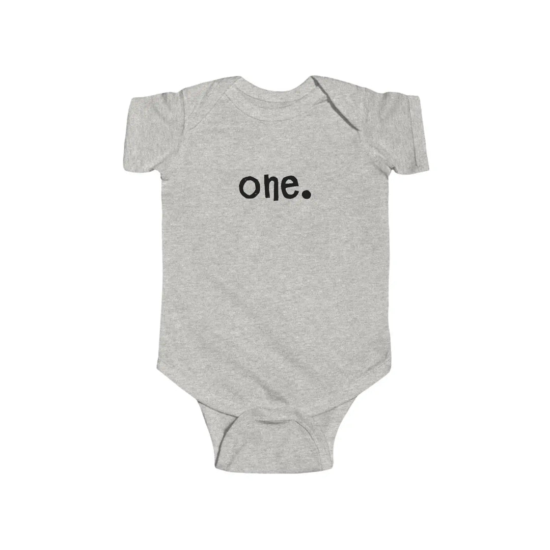 Minimalist baby bodysuit cute one year old gift infants outfit shower toddler birthday unisex clothes black and white