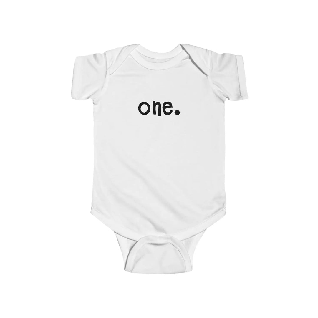 Minimalist baby bodysuit cute one year old gift infants outfit shower toddler birthday unisex clothes black and white