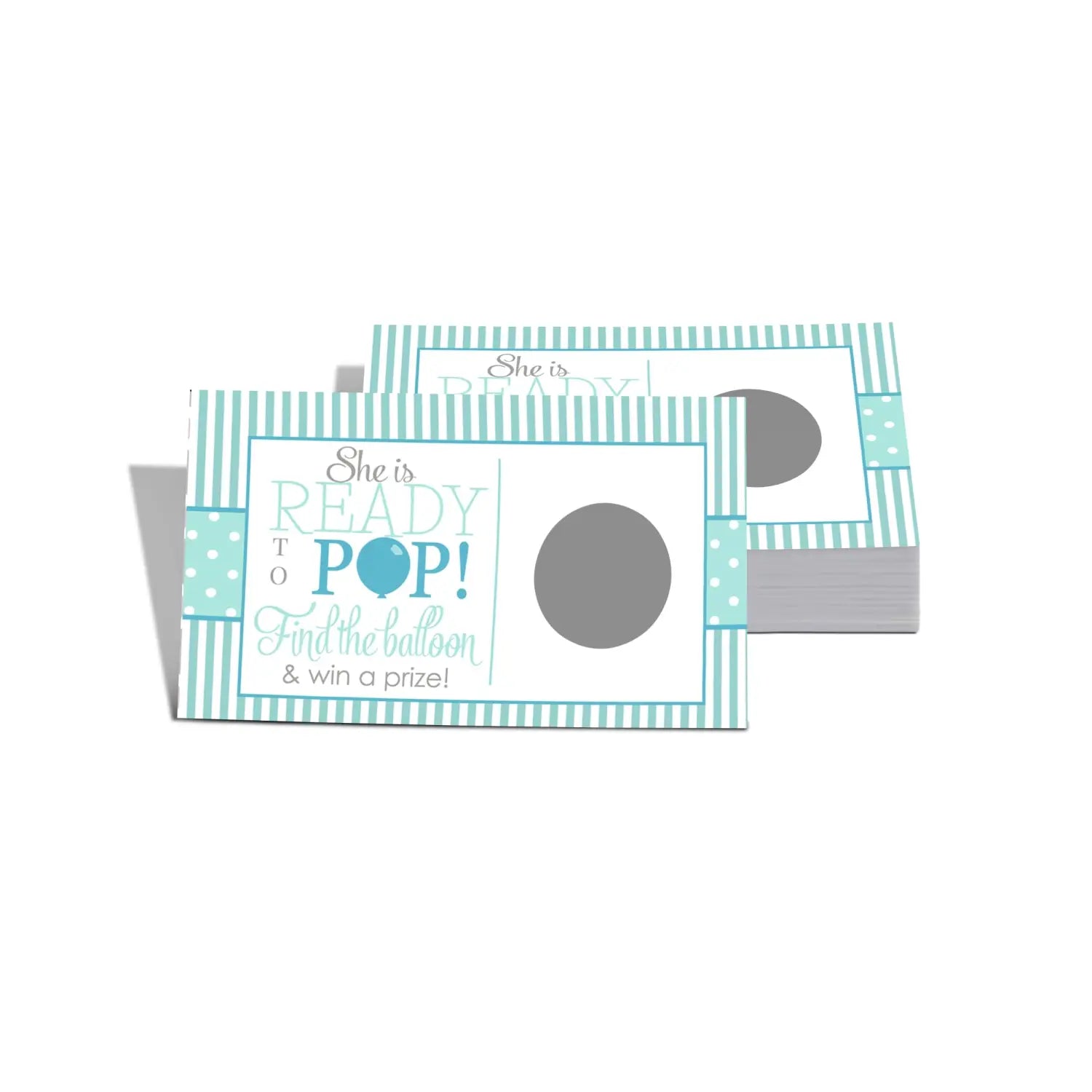 Mint pop baby shower scratch-off game cards: fun party activity for prize drawings (28 pack) - games
