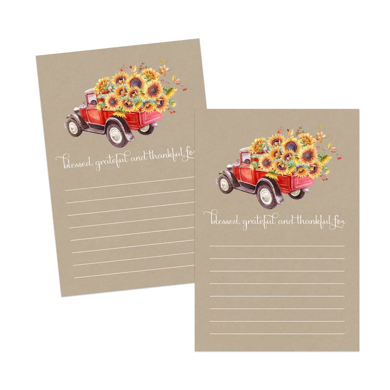 Paper clever party rustic thanksgiving thankful cards (25 pack) gratitude activities adults family blank grateful