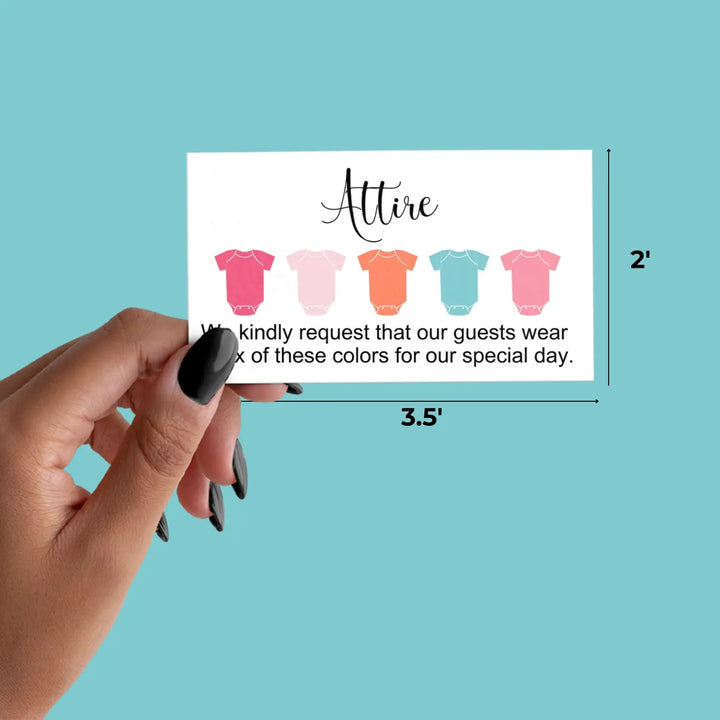 Signature collection invitation color guides: 2x3.5’’ cards for weddings & parties 100 count - invitations
