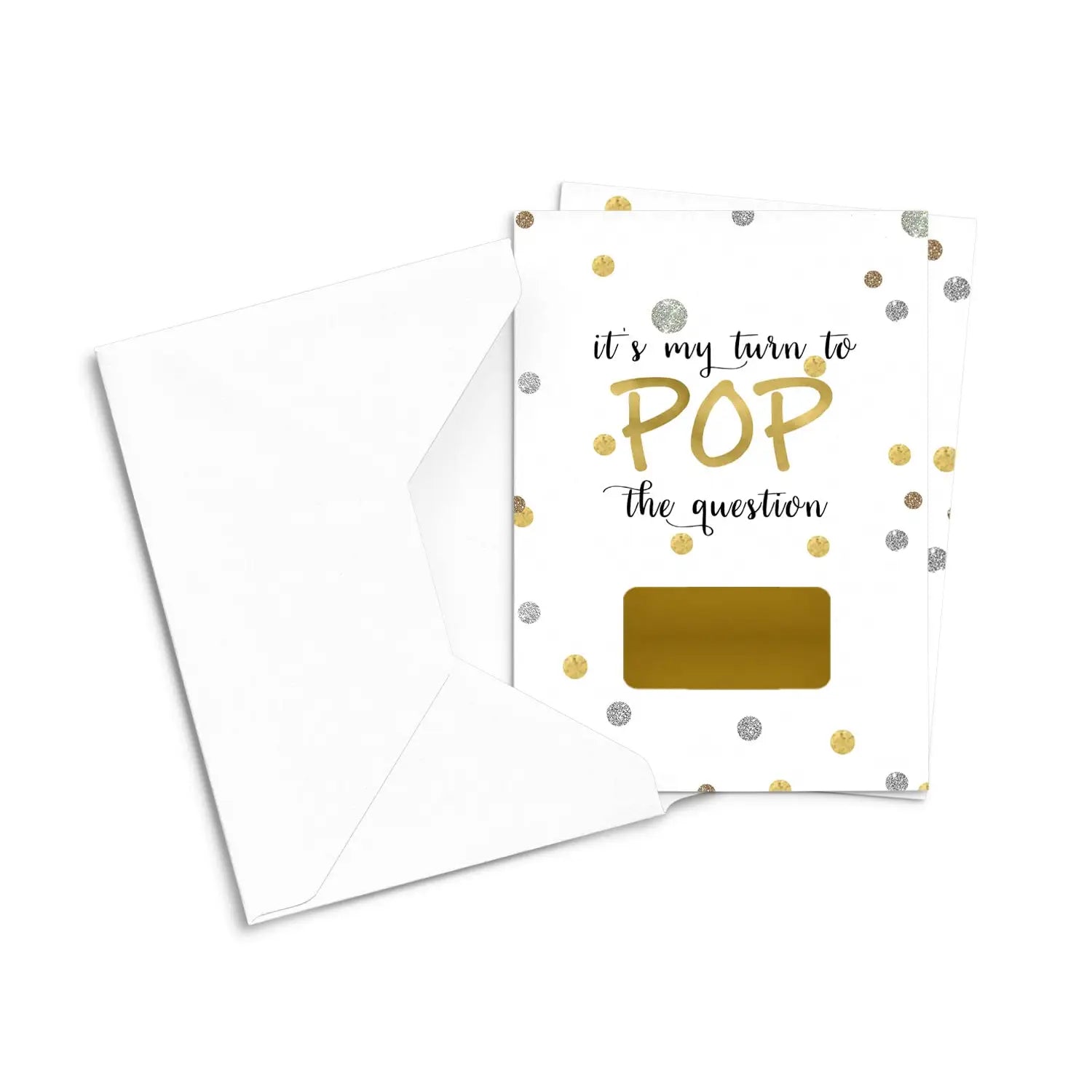 Pop the question bridesmaid scratch-off cards (6-pack) - invitations