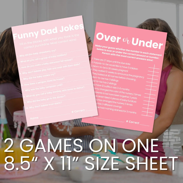 Printable baby shower game bundle hilarious activities - instant download pdf - signature collection - partry
