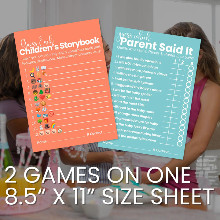 Printable baby shower game bundle hilarious activities - instant download pdf - signature collection - partry