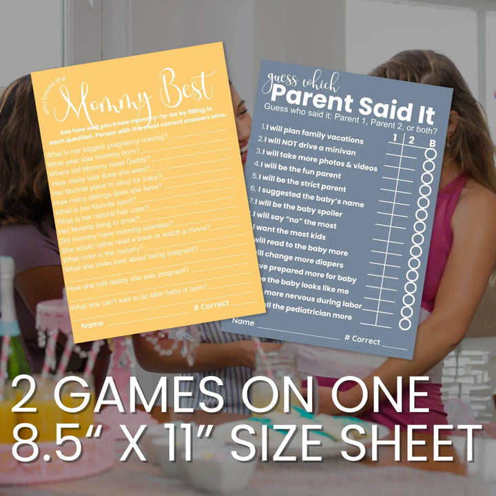 Printable baby shower game instant download celestial - over under emoticon dad jokes this or that - partry