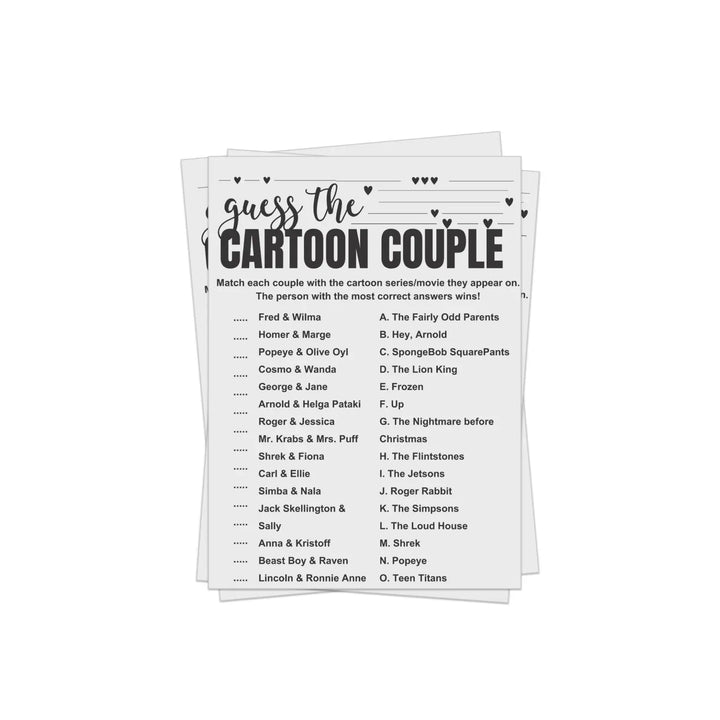 Printable twilight celestial bridal shower game - mystical couples trivia pdf - party games