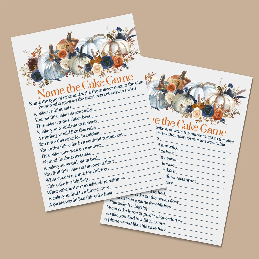 Pumpkin bridal shower game instant download rustic printable engaging wedding activities fall themed pdf format - party