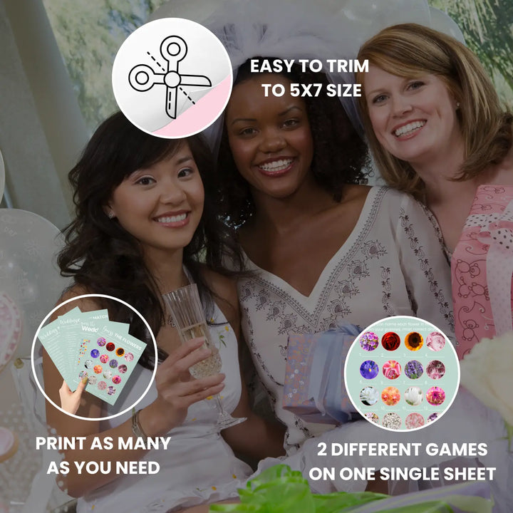 Sage elegance bridal shower game bundle - instant download of 4 fun wedding games with answer keys - party