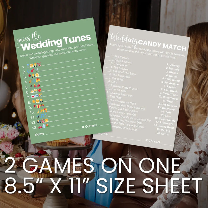 Seaside bridal shower game bundle - instant download wedding games word song trivia candy matching guess the flowers