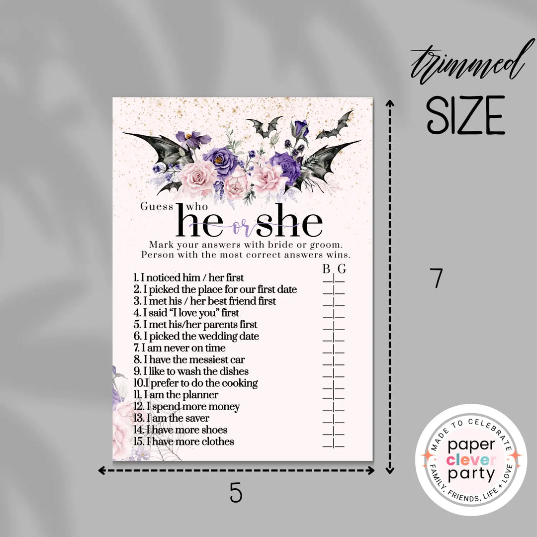 Skull and floral bridal shower game instant download 6 games printable fun for halloween wedding celebrations pdf