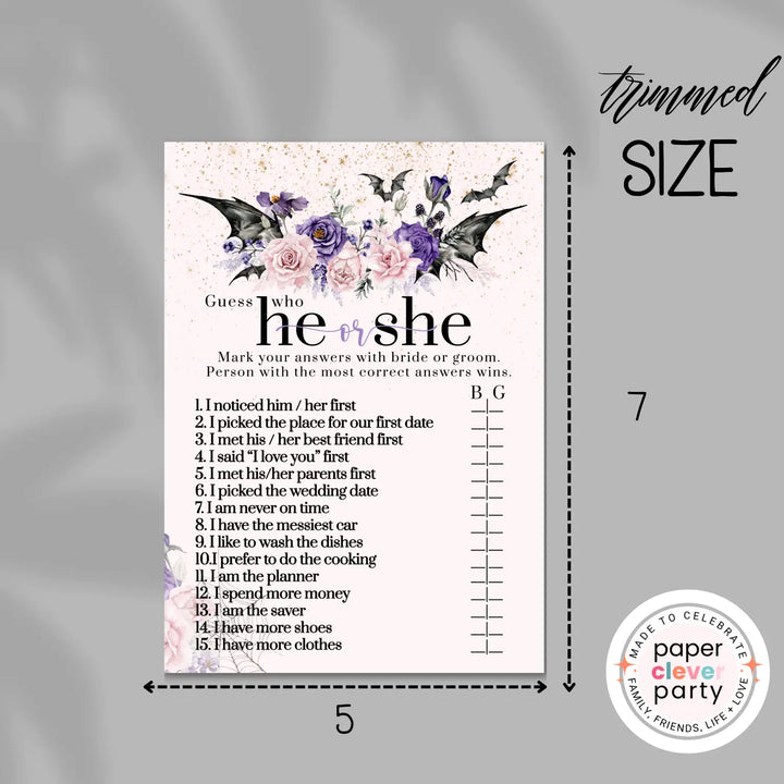 Skull and floral bridal shower game instant download 6 games printable fun for halloween wedding celebrations pdf