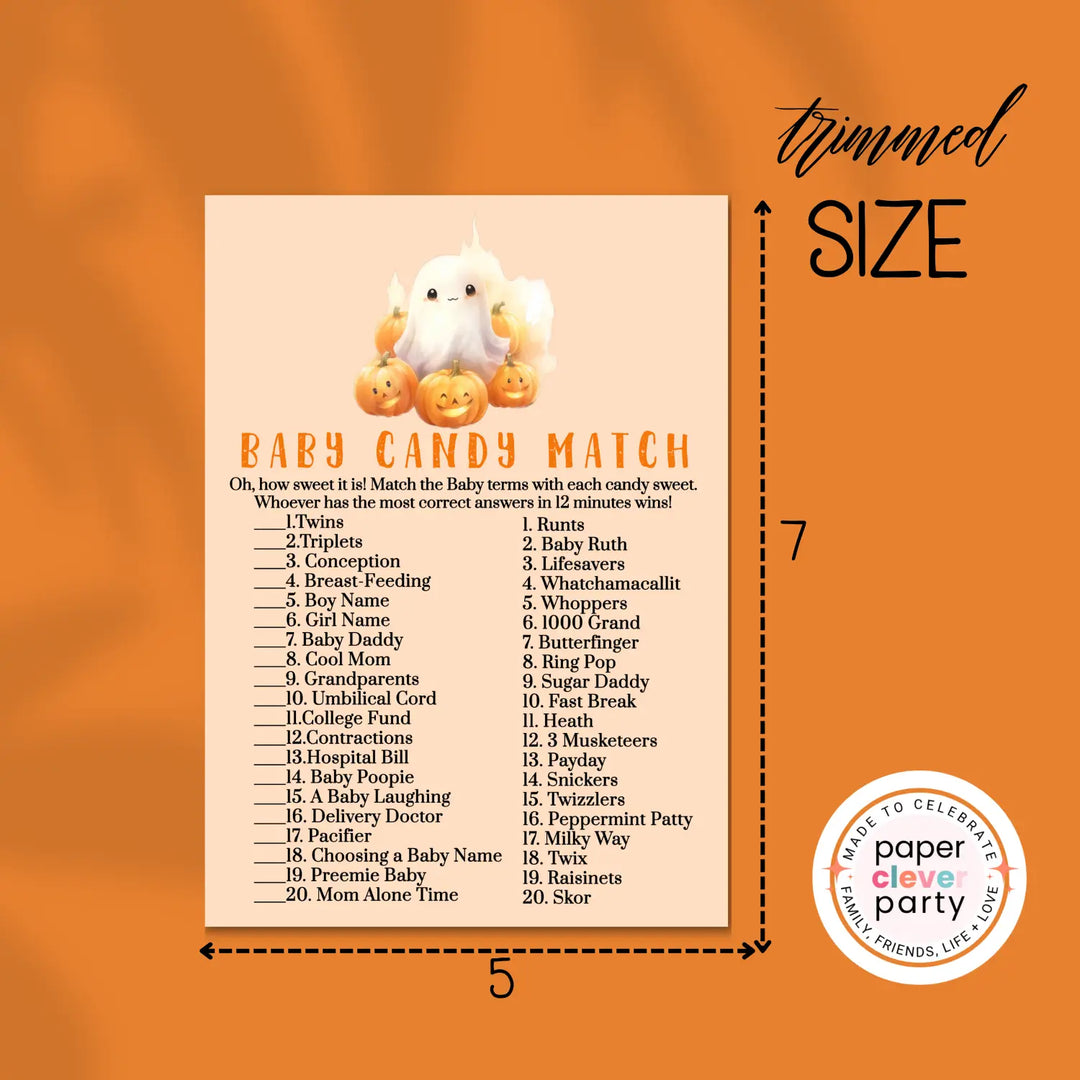 Spooky ghost baby shower games bundle – instant download printable activities coed gender neutral halloween diy party