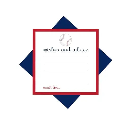 Sports-themed advice cards - baseball design - office product