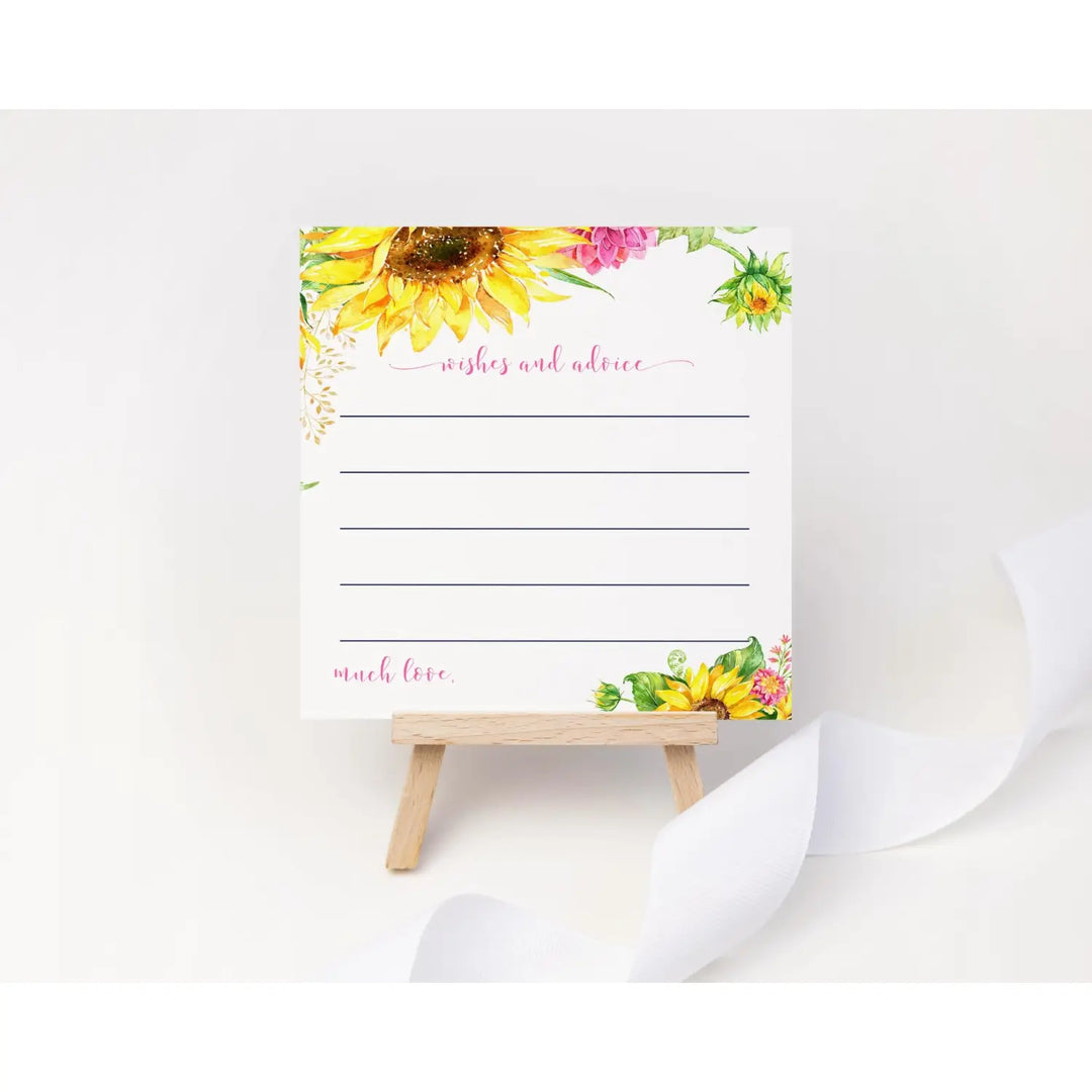 Sunflower Advice Cards for All Occasions - Paper Clever Party