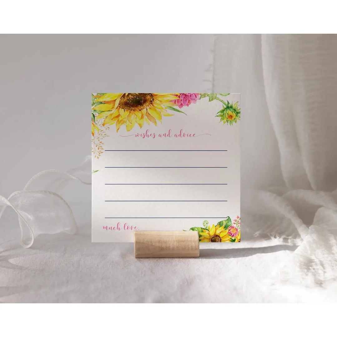 Sunflower Advice Cards for All Occasions - Paper Clever Party