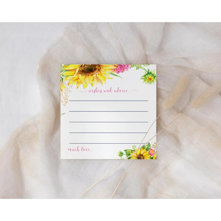 Sunflower Advice Cards for All Occasions - Paper Clever Party