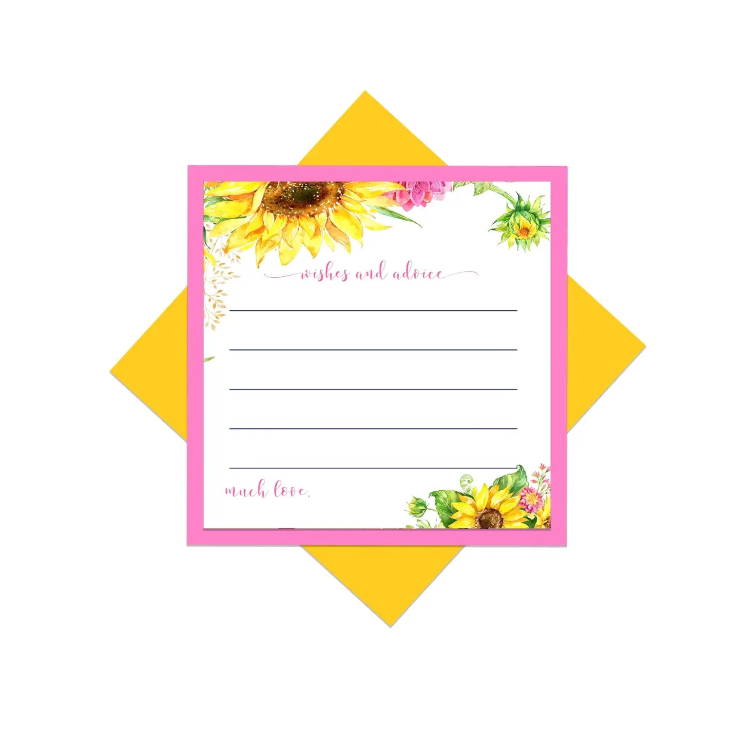 Sunflower advice cards for all occasions - office product