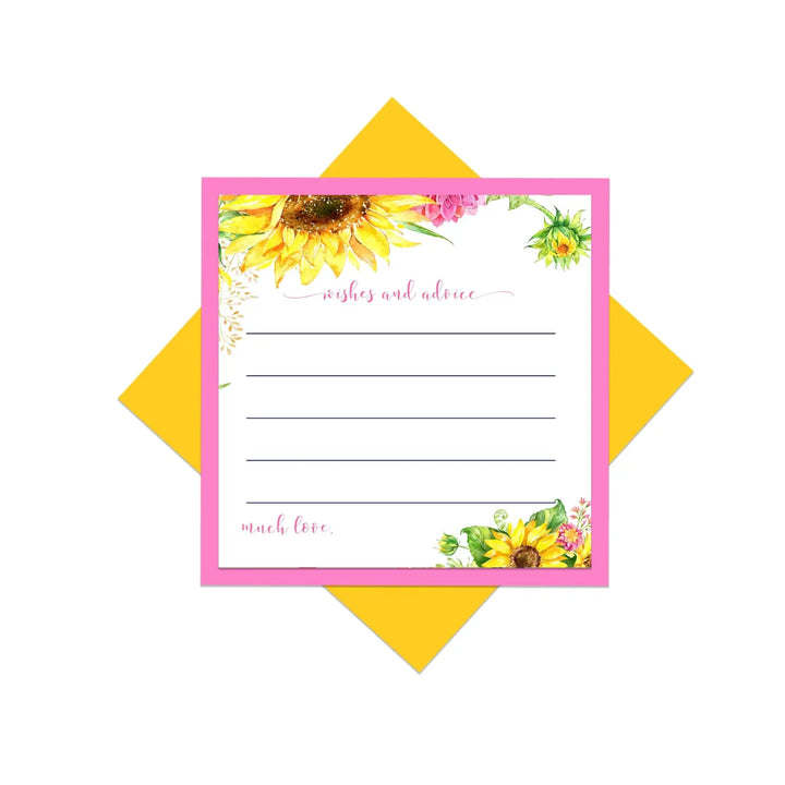 Sunflower Advice Cards for All Occasions - Paper Clever Party