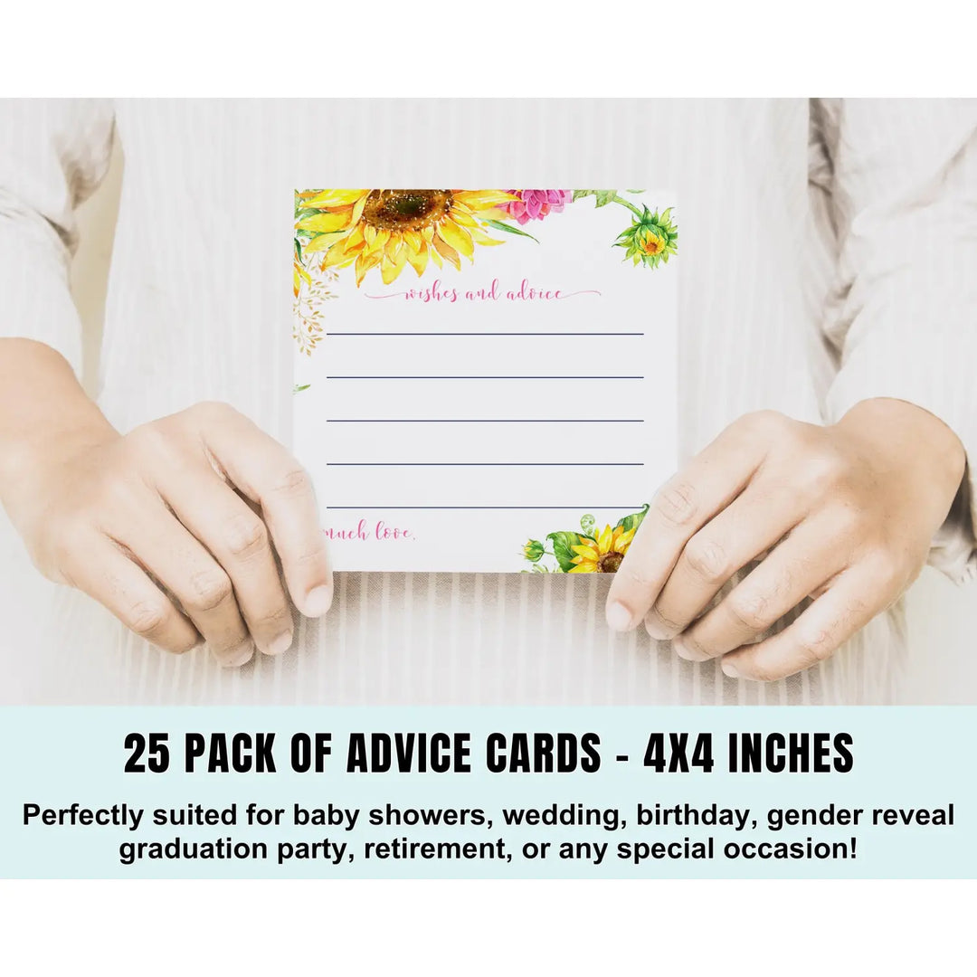 Sunflower Advice Cards for All Occasions - Paper Clever Party