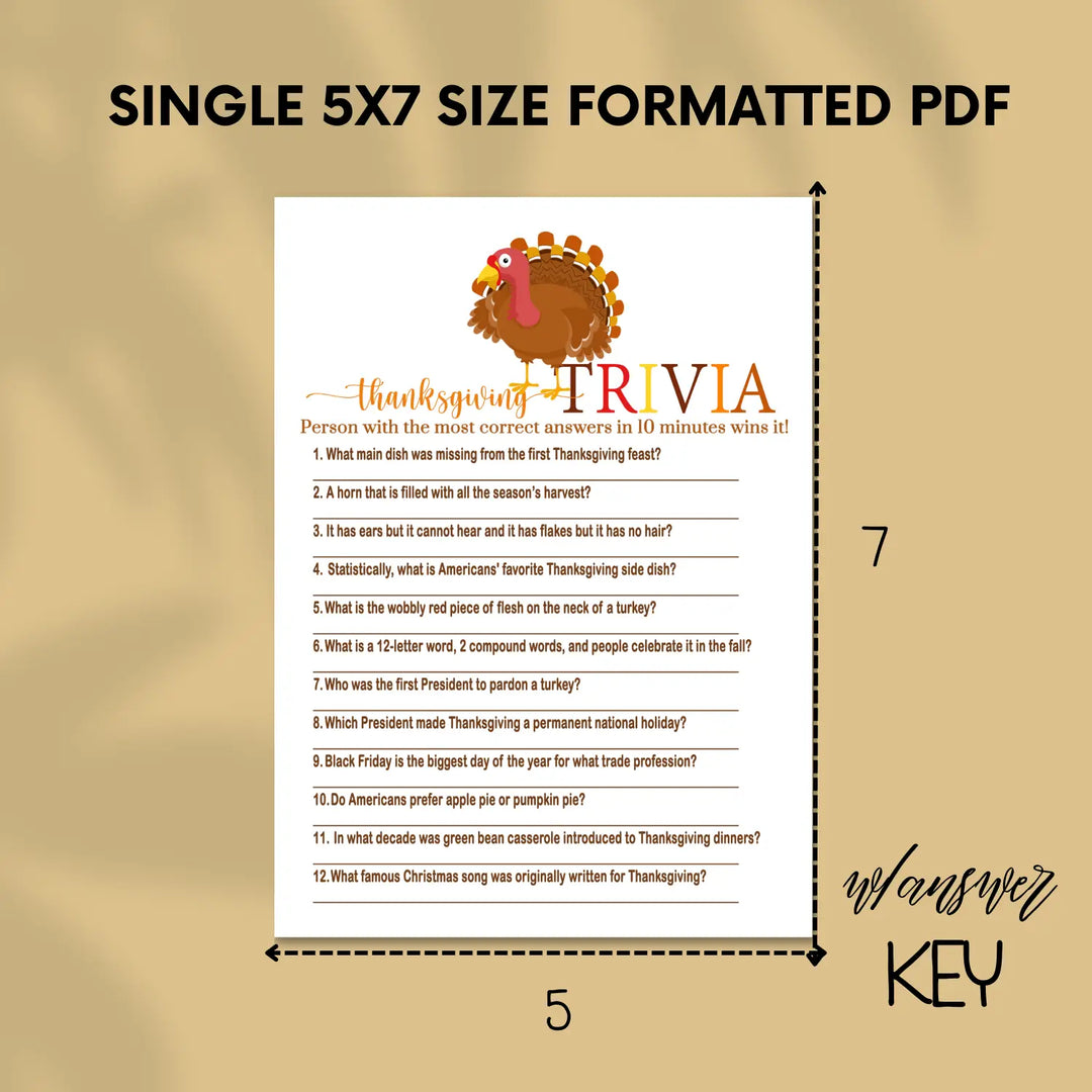 Thanksgiving games bundle turkey – printable word scramble trivia grandpa jokes instant download holiday activity pack